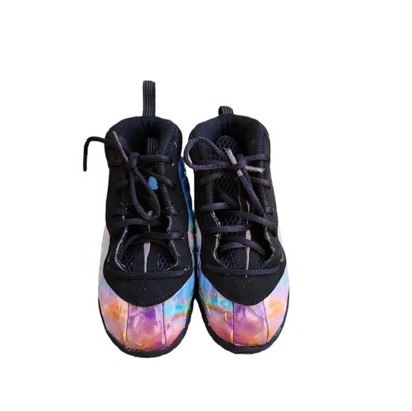 Nike Little Posite One XX TD Size 10C Galaxy Foamposite Toddler